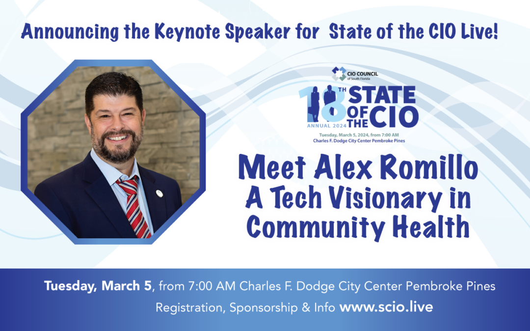 Announcing the Keynote Speaker for SCIO24 – Meet Alex Romillo A Tech Visionary in Community Health
