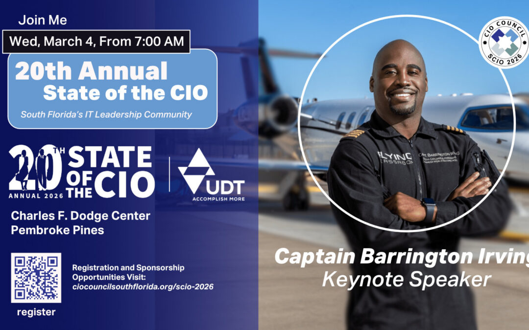 🔵 Captain Barrington Irving Announced as Keynote Speaker for SCIO’26